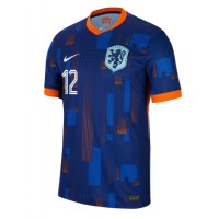 Netherlands Jeremie Frimpong #12 Replica Away Shirt Euro 2024 Short Sleeve